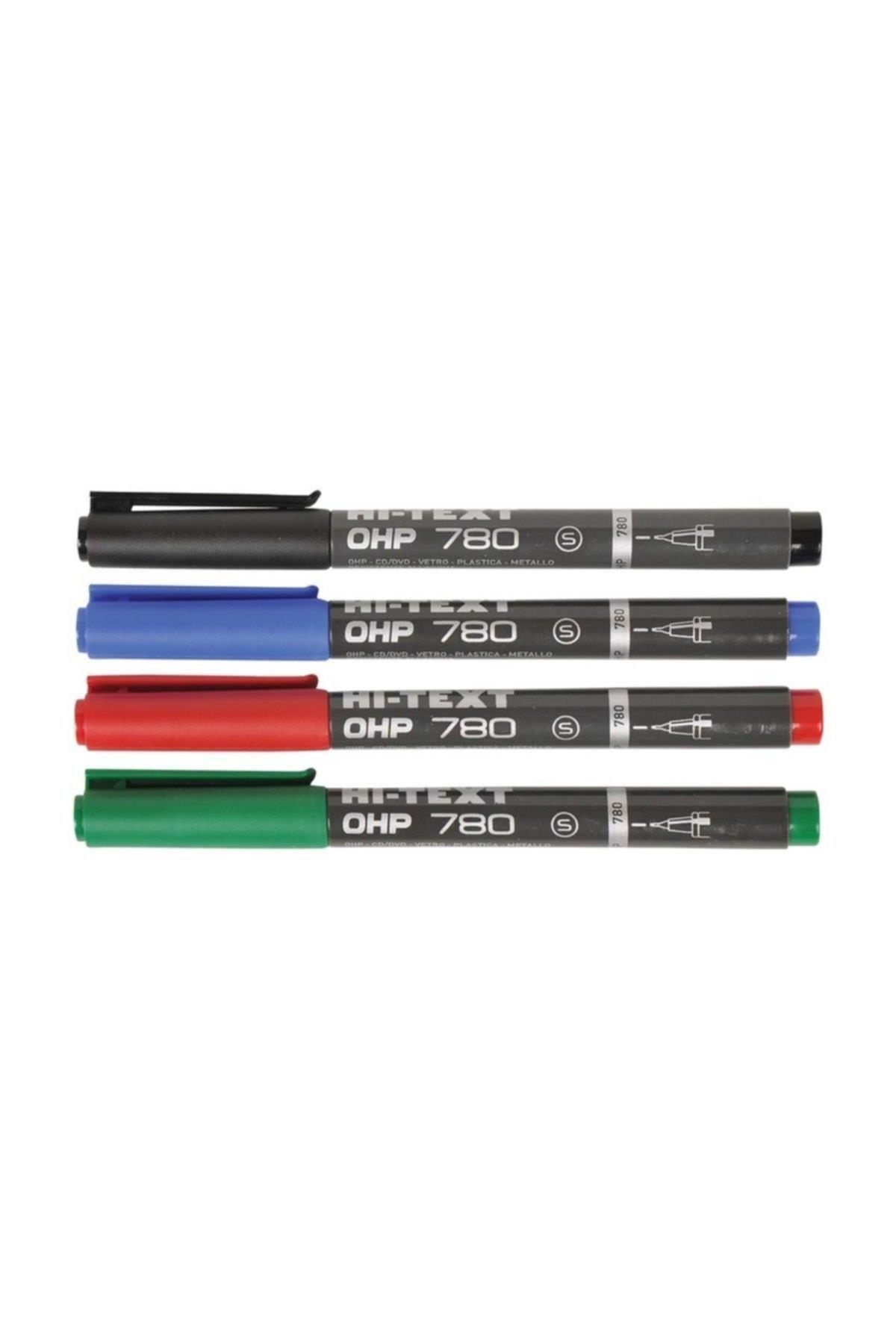 Hi-Text Asetat Kalemi Permanent S Seri 4 Renk 780S4PVC