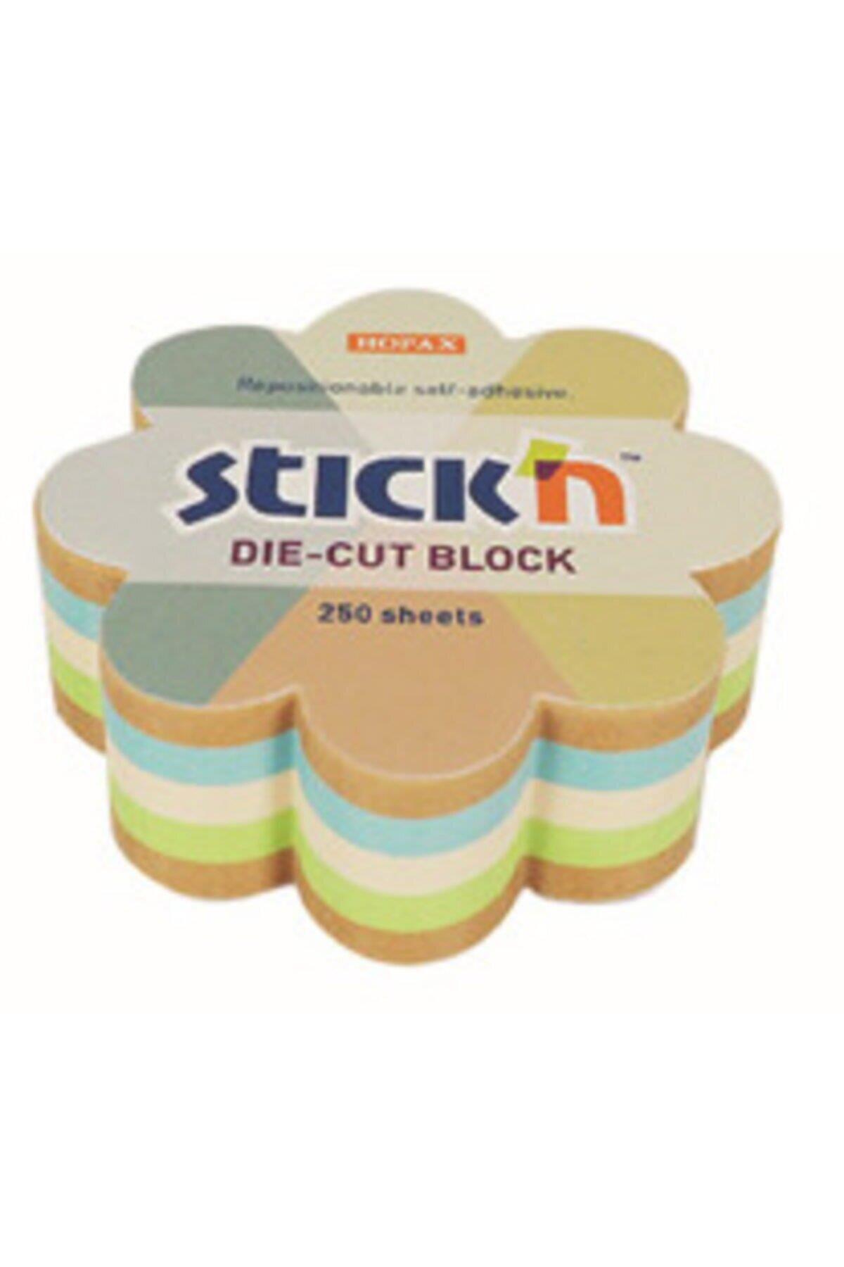 Hopax Stickn 67x67 mm Kraft Çiçek Yapışkanlı Not Kağıdı Notblok 250 Yaprak