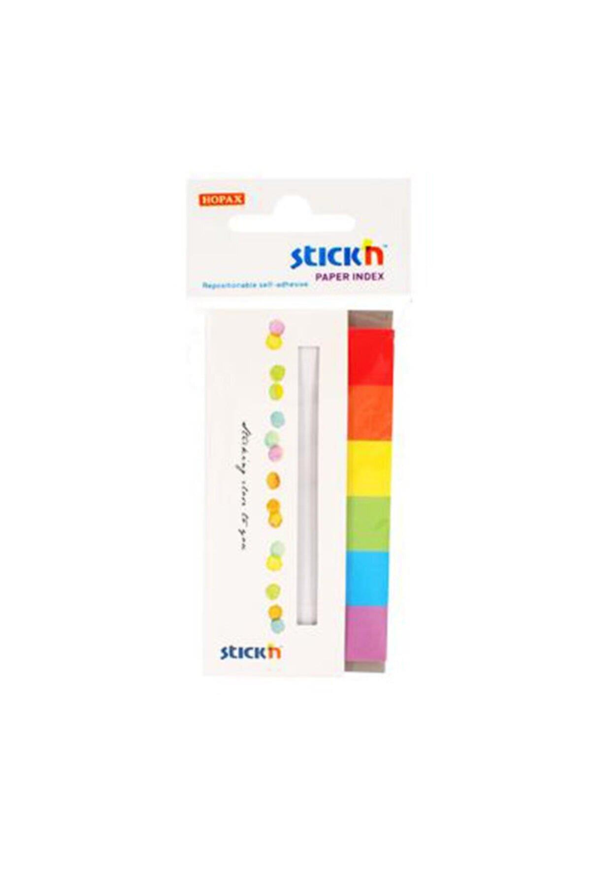 Hopax Stıckn İndeks 180 Yaprak 50x20 mm Gökkuşağı 6 Renk Ayraç