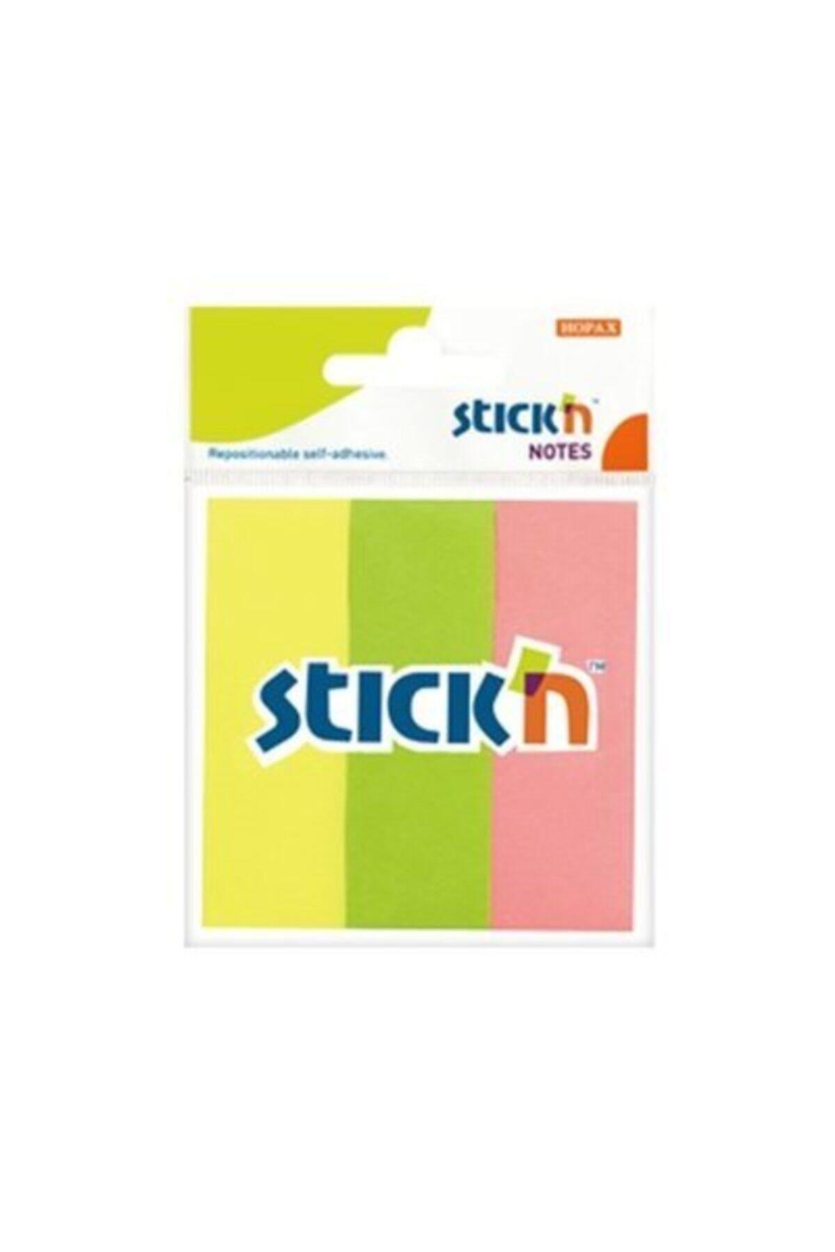 Gıpta Stickn 50 Yaprak 3 Renk Yapışkanlı Not Kağıdı Asmalı Kağıt Ayracı 76 x 25 cm