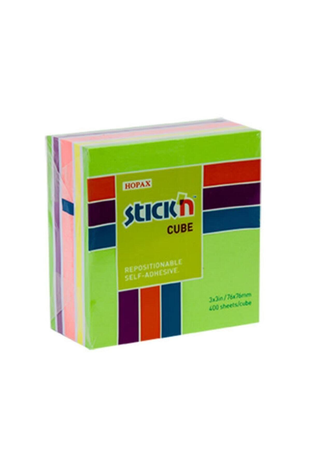 Hopax Stickn Yapışkanlı Not Kağıdı 76X76 Mm Küp 5 Renk 400 Yaprak