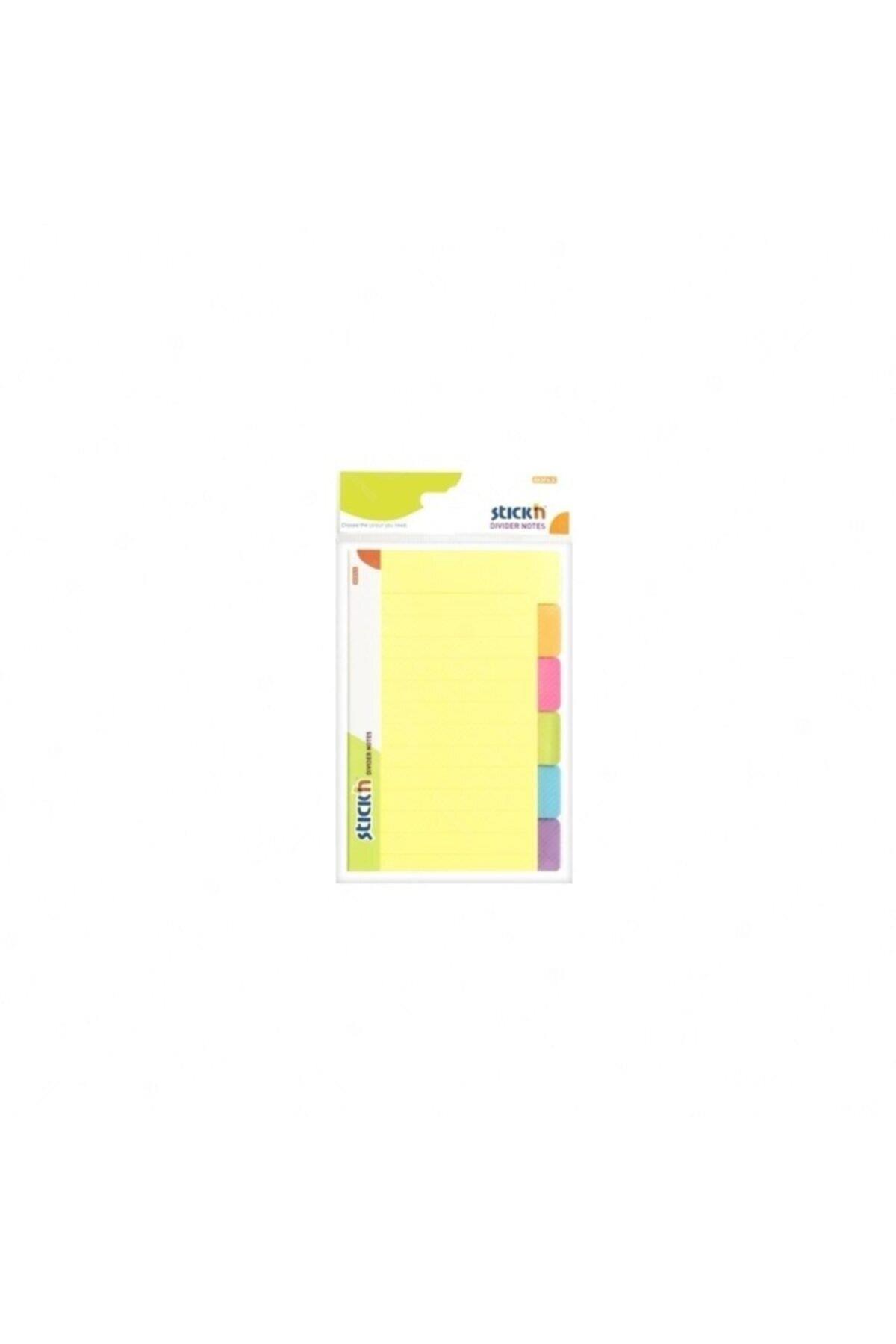 Hopax Stıckn Mgc Seperatörtlü 148 x 98 mm Çizgili 6 Neon Renk 60 Yaprak Not Kağıdı