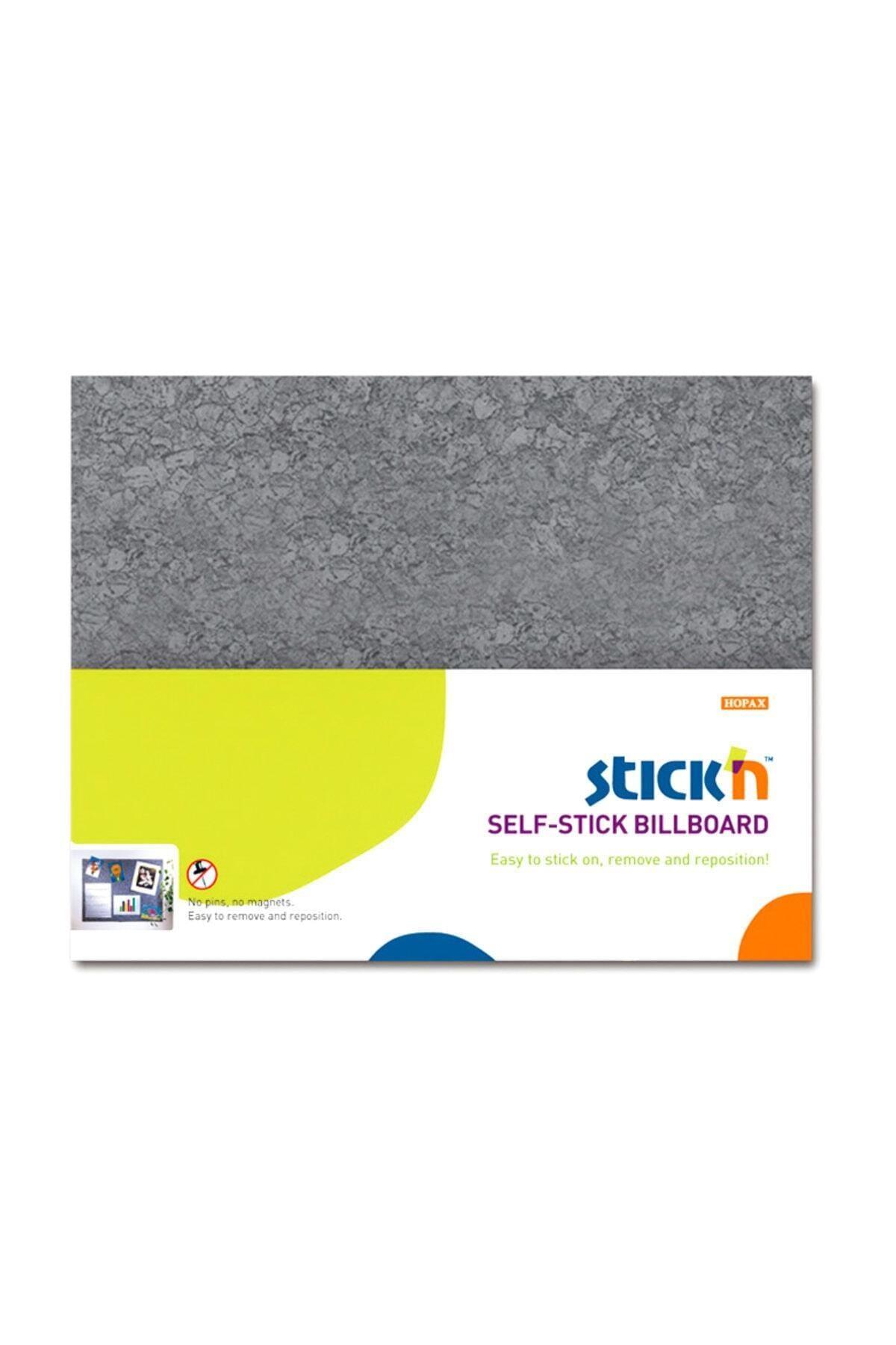 Hopax Stickn Mantar Pano Kendin Yapıştır 58 x 46 cm Gri Yapışkanlı Pano