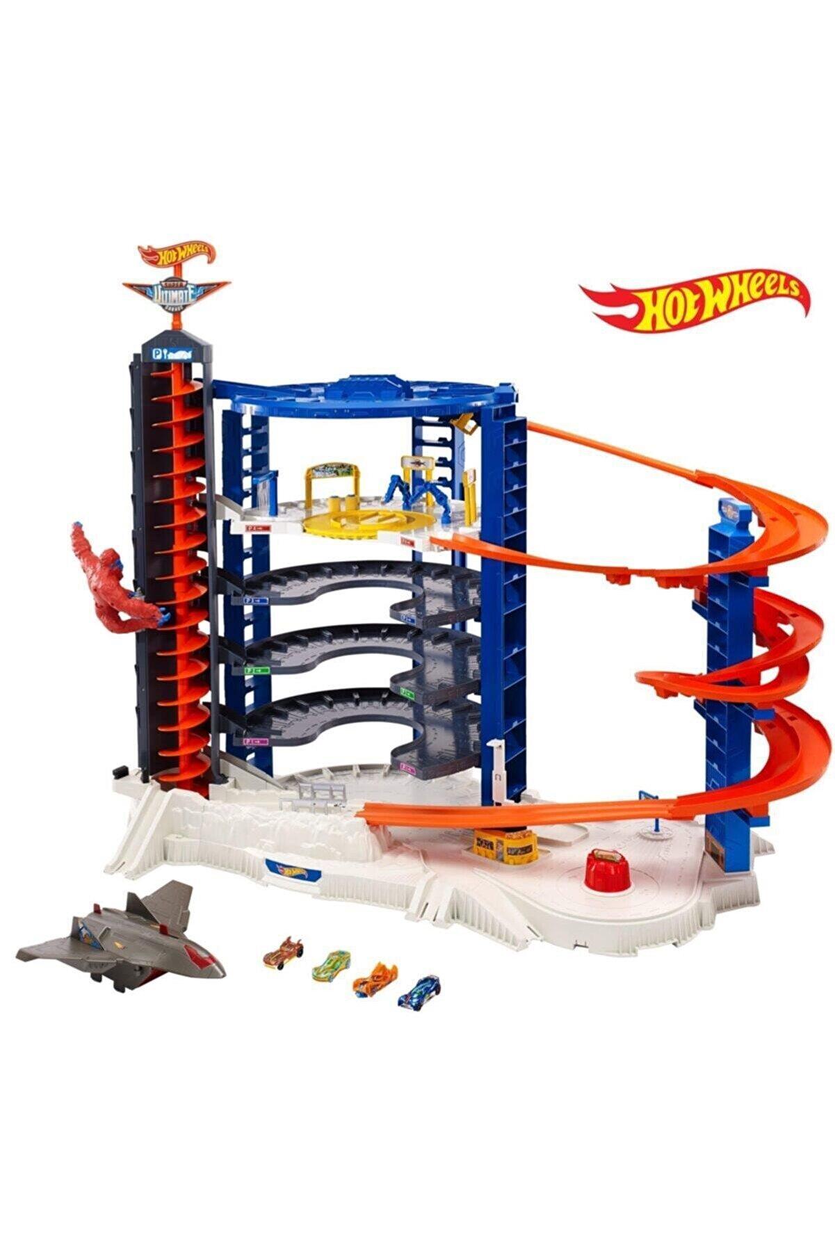 Hot Wheels Ultimate Garaj Dev Kule, 140 Araba Kapasitesi, Motorlu Asansör FML03