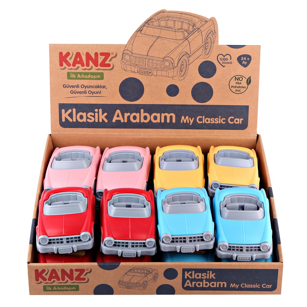 Kanz Oyuncak Klasik Arabam (Karışık Renk 1 Adet)