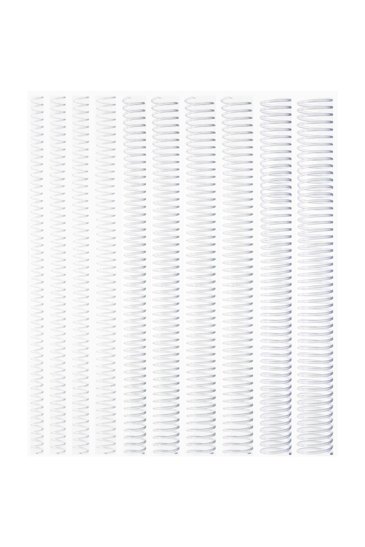 Kayreb Spiral Plastik Helezon 100 LÜ 28 MM Şeffaf (1 Paket 100 Adet)