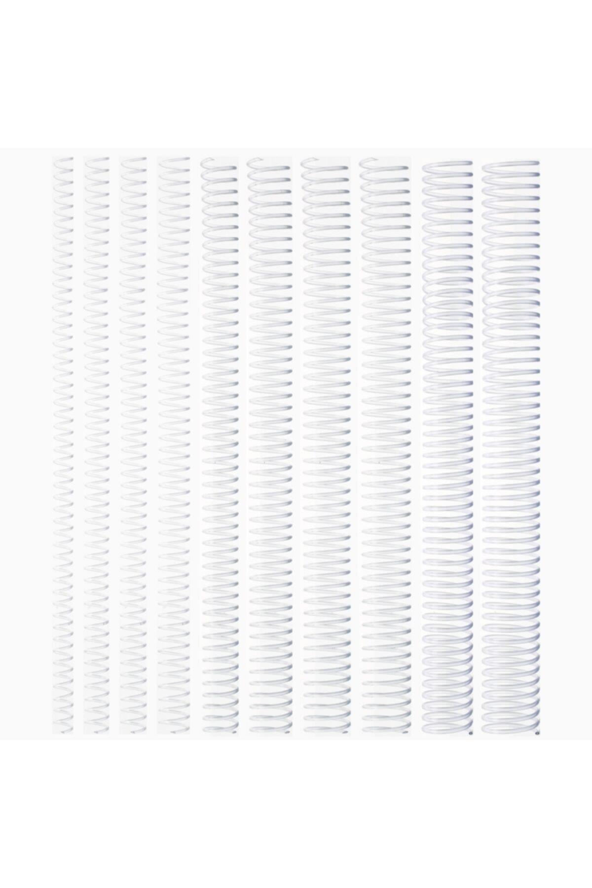 Kayreb Spiral Plastik Helezon 100 LÜ 31 MM Şeffaf (100 Lü Paket)