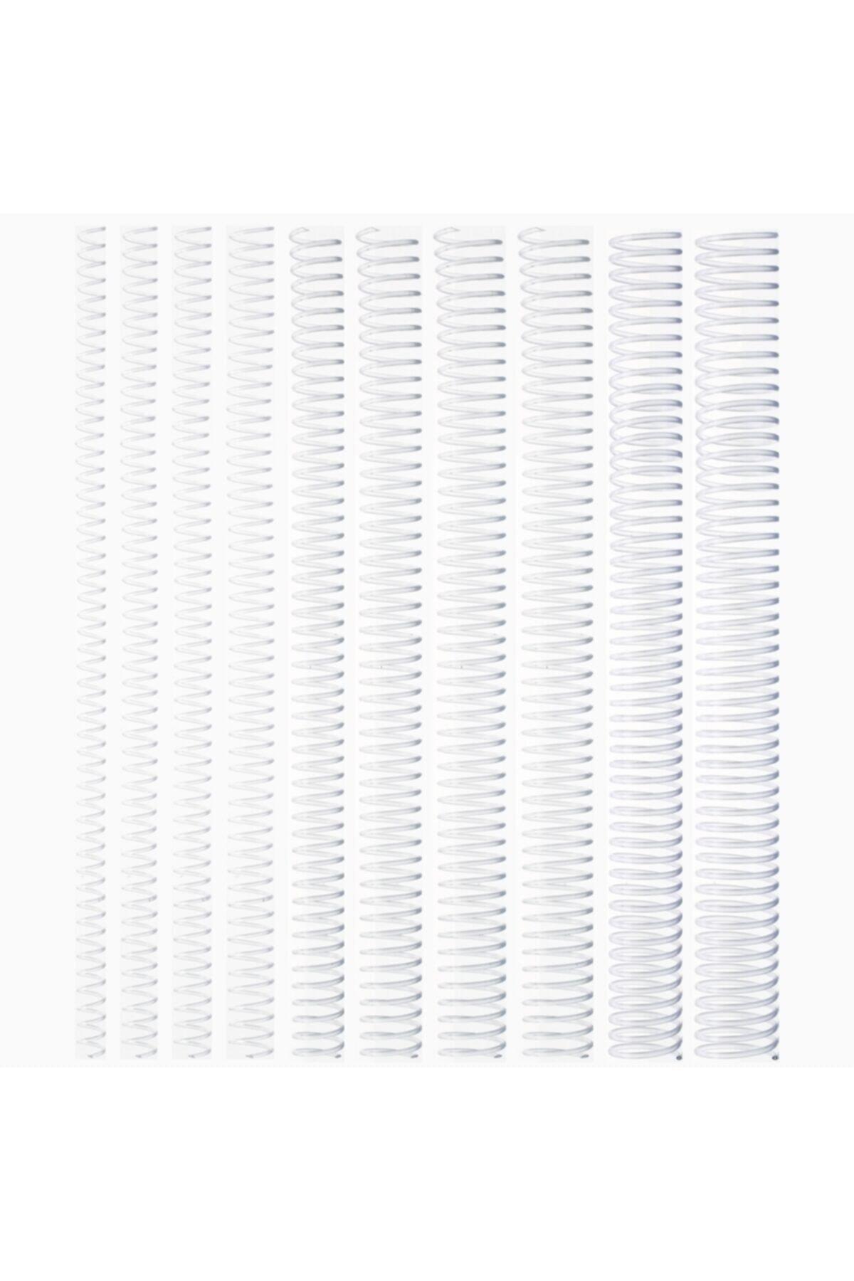 Kayreb Spiral Plastik Helezon 100 Lü 38 MM Şeffaf
