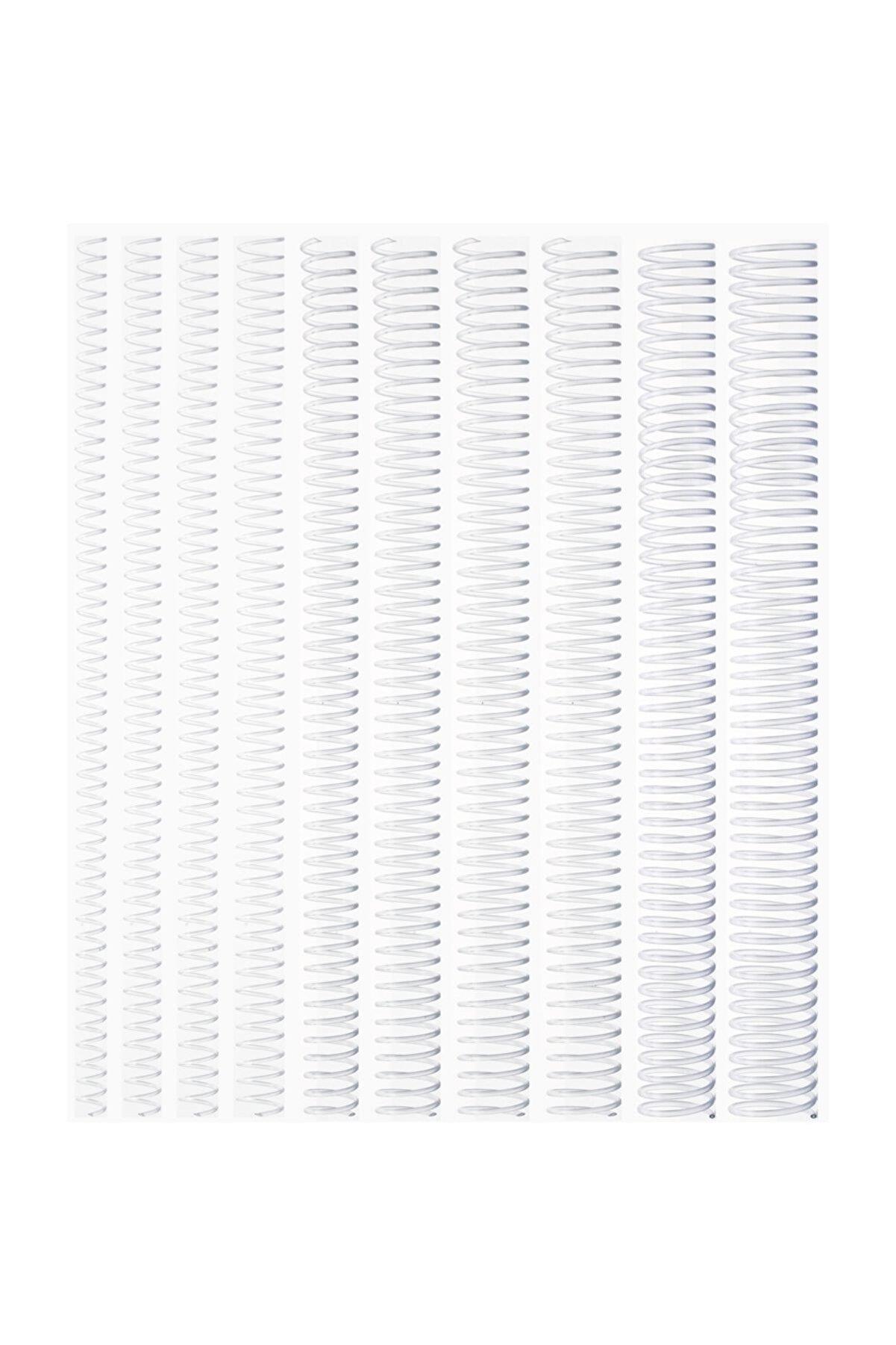 Kayreb Spiral Plastik Helezon 8 Mm Şeffaf 100 Lü (1 Paket 100 Adet)