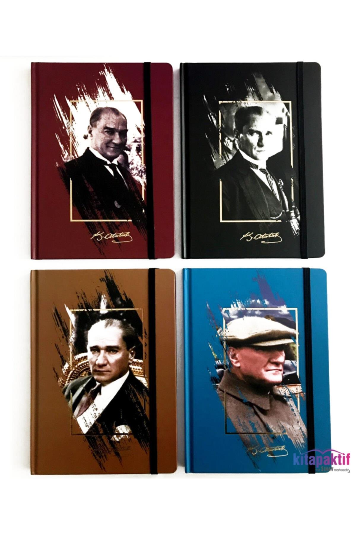 Keskin Color Defter 17x24 96 YP Düz Ciltli Lastikli Atatürk 415600-99