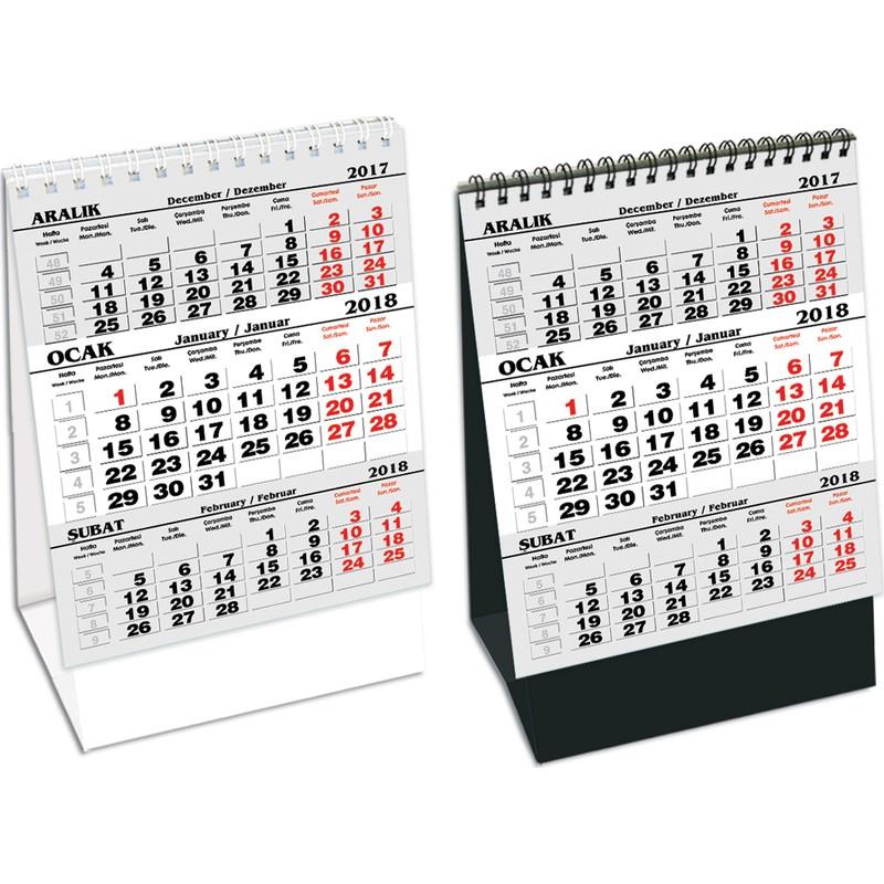 Keskin Color Masa Takvimi Üçgen Plastik 11x18,5 Mdzp-787