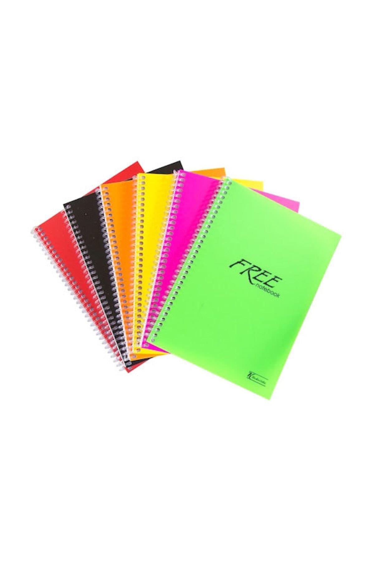 Keskin Color Spiralli Defter Plastik Kapak Çizgili 60 Yaprak A4 12 Li Paket