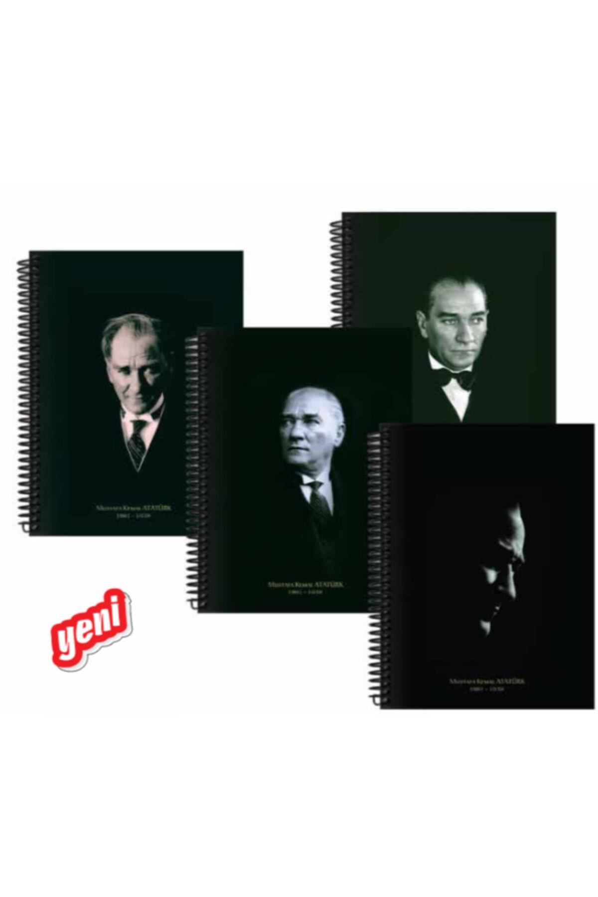 Keskin Color Spiralli Sert Kapak Defter Atatürk 20x28 100 YP Çizgili 410785-99