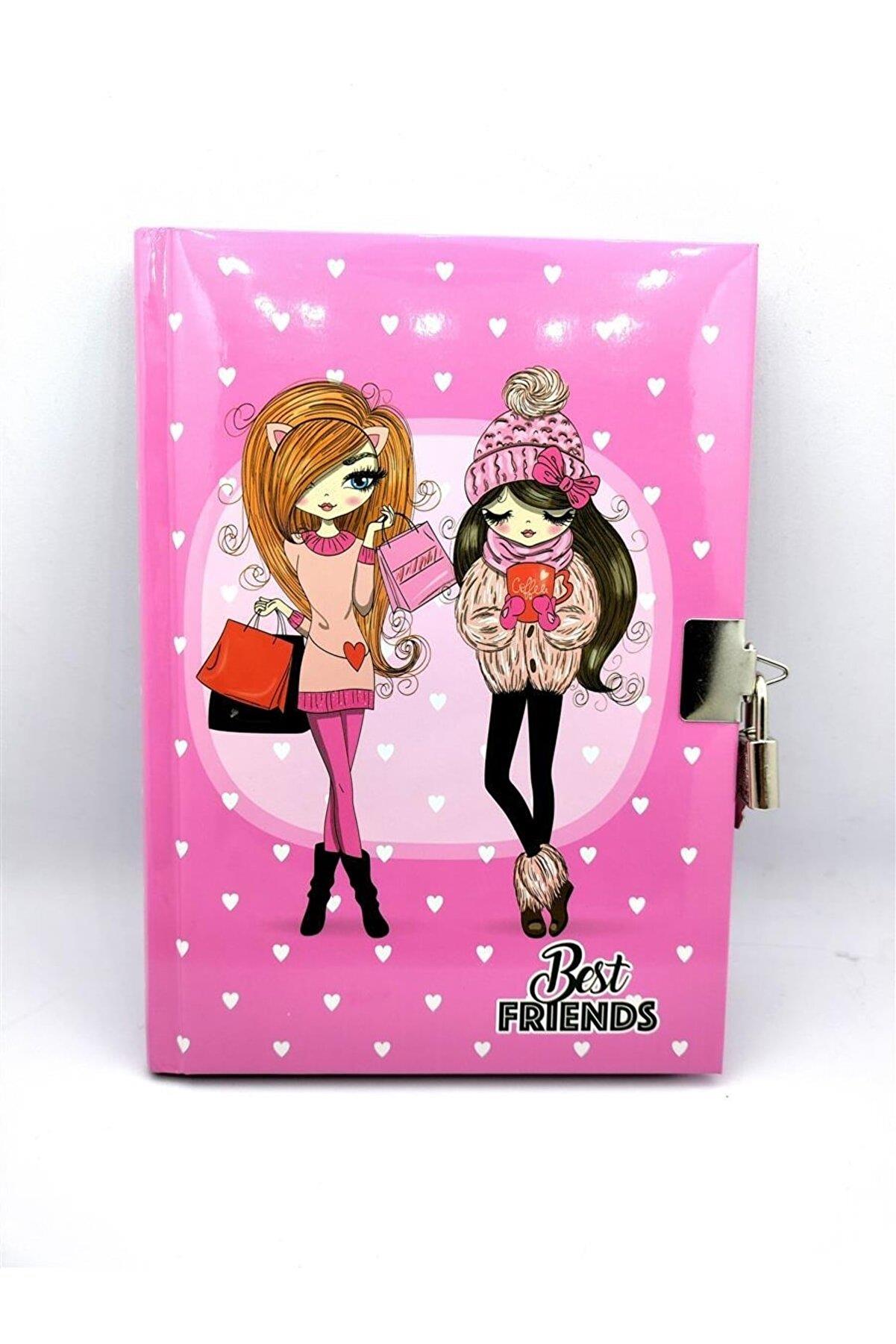 Keskin Color Hatıra Defteri Kilitli Best Friends 14 x 20 Cm 80 Yaprak