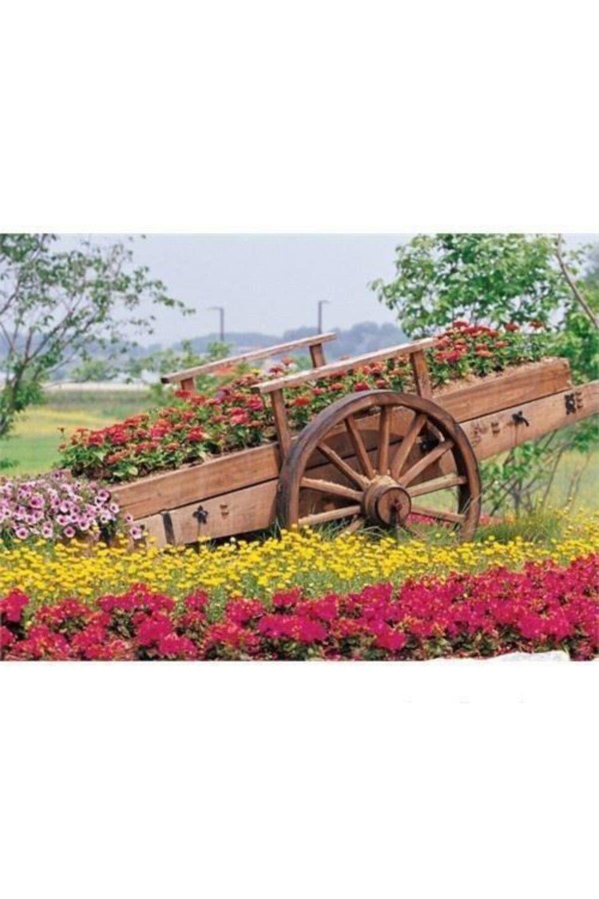 Keskin Puzzle Çiçek Arabası 500 Parça Çiçek Arabası Puzzle