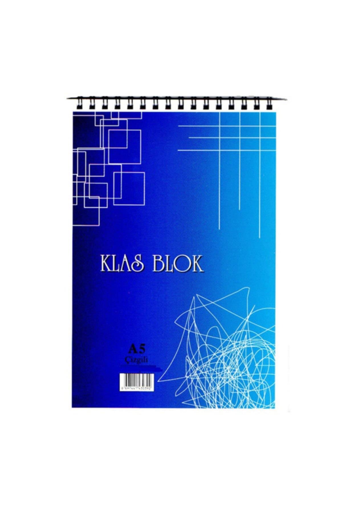 Klas Bloknot Spiralli Kareli 40 Yaprak A5 (12 Li Paket)