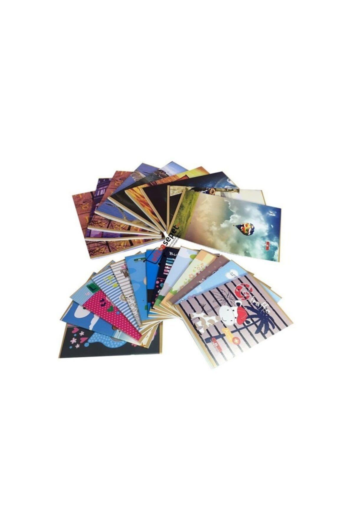 Komeks A5 Dikişli Kaye Defter Karton Kapak Kareli 40 Yaprak (12 Li Paket)