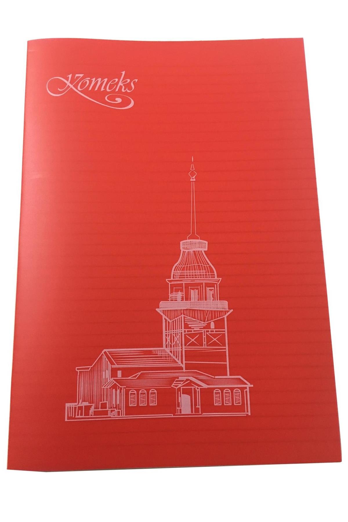 Komeks Kaye A-4 Defter (Dikişli) Plastik Kapak Çizgili 80 YP A4 80/1 (6 Lı Paket)