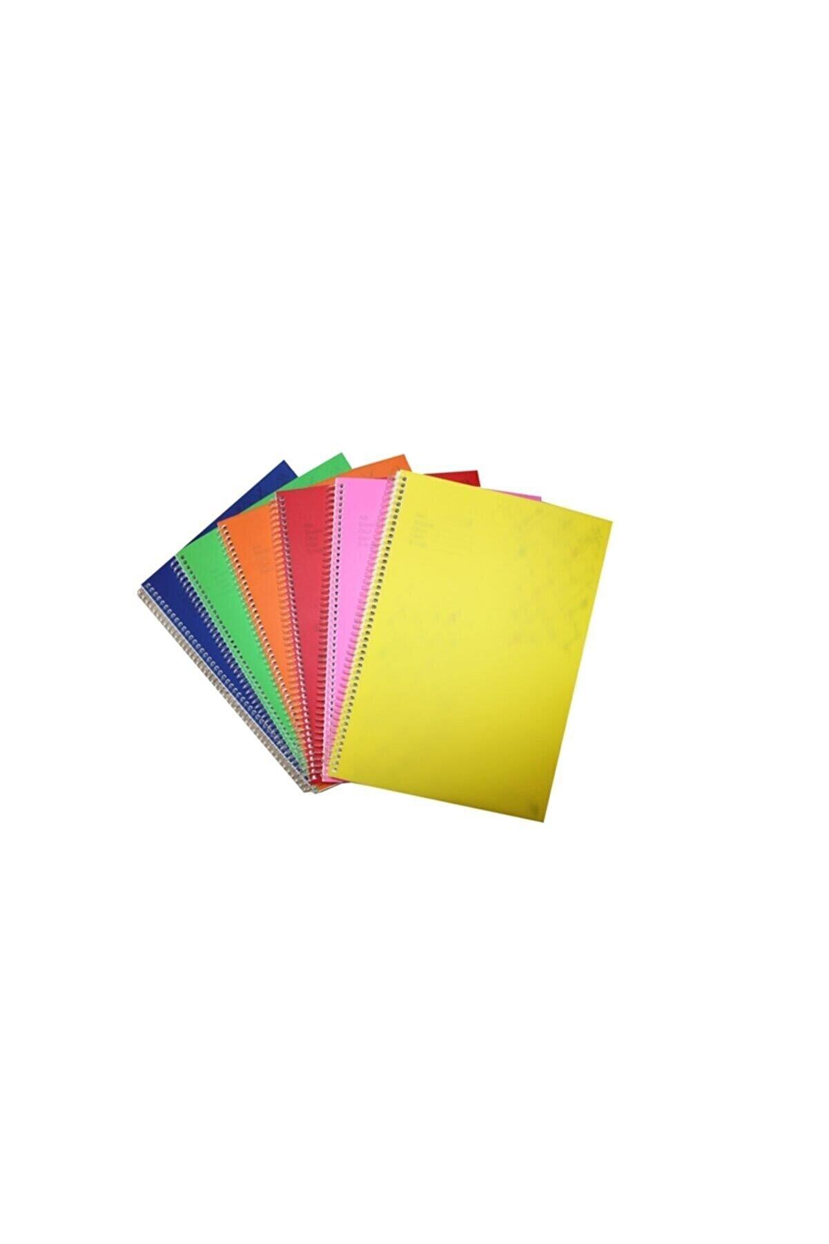 Komeks Spiralli Defter Plastik Kapak Kareli 72 Yaprak A4 Defter 72/4 (12 Adet)