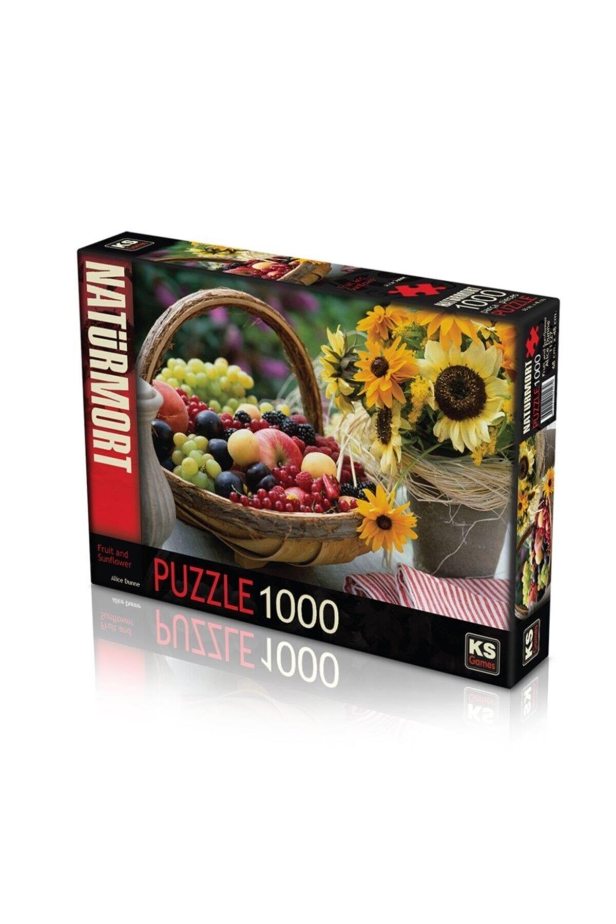Ks Games Meyve Ve Ayçiçeği - Fruit And Sunflower 1000 Parça Puzzle