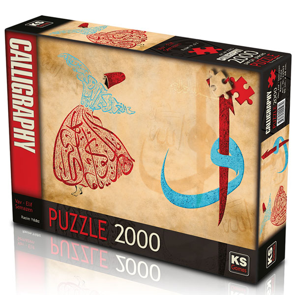 KS Games Vav- Elif - Semazen 2000 Parça Puzzle