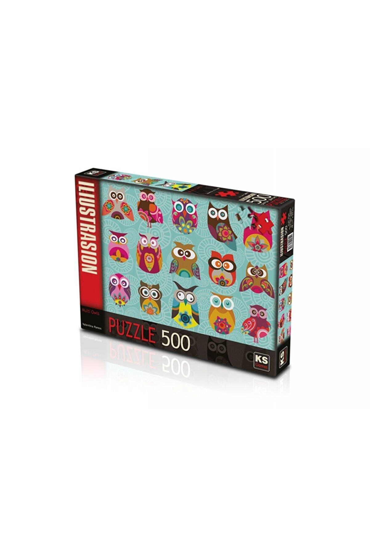Ks Puzzle 500 Parça Multi Owls