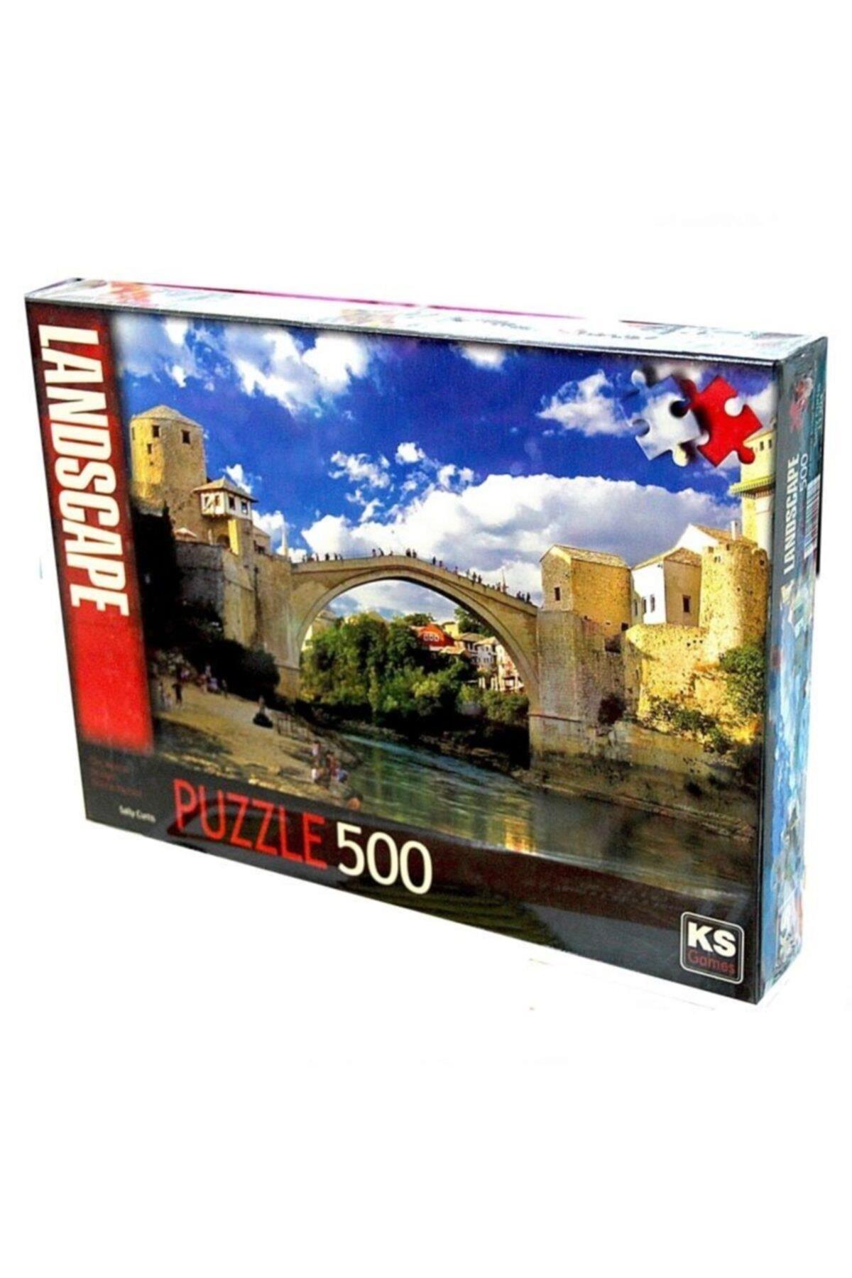 KS Games Old Mostar Bridge Bosna Hersek 500 Parça Puzzle