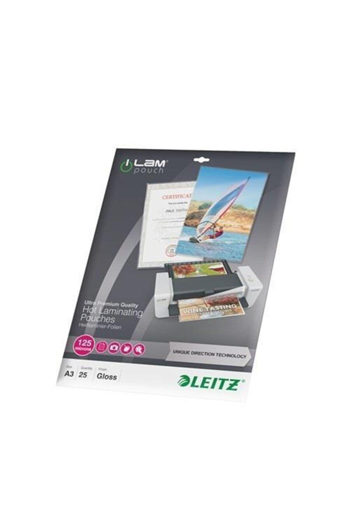 Leitz Laminasyon Filmi A3 125 Micron (25 Li Paket)