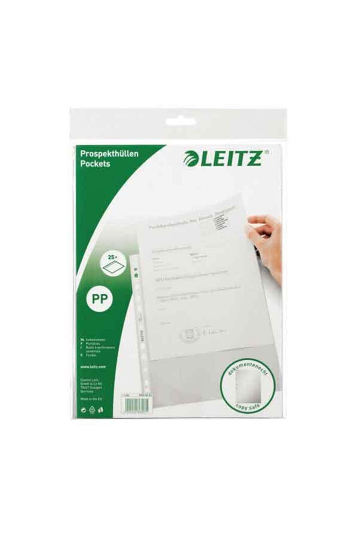 Leitz Poşet Dosya A4 11 Delikli Şeffaf Buzlu (100 Lü Paket)