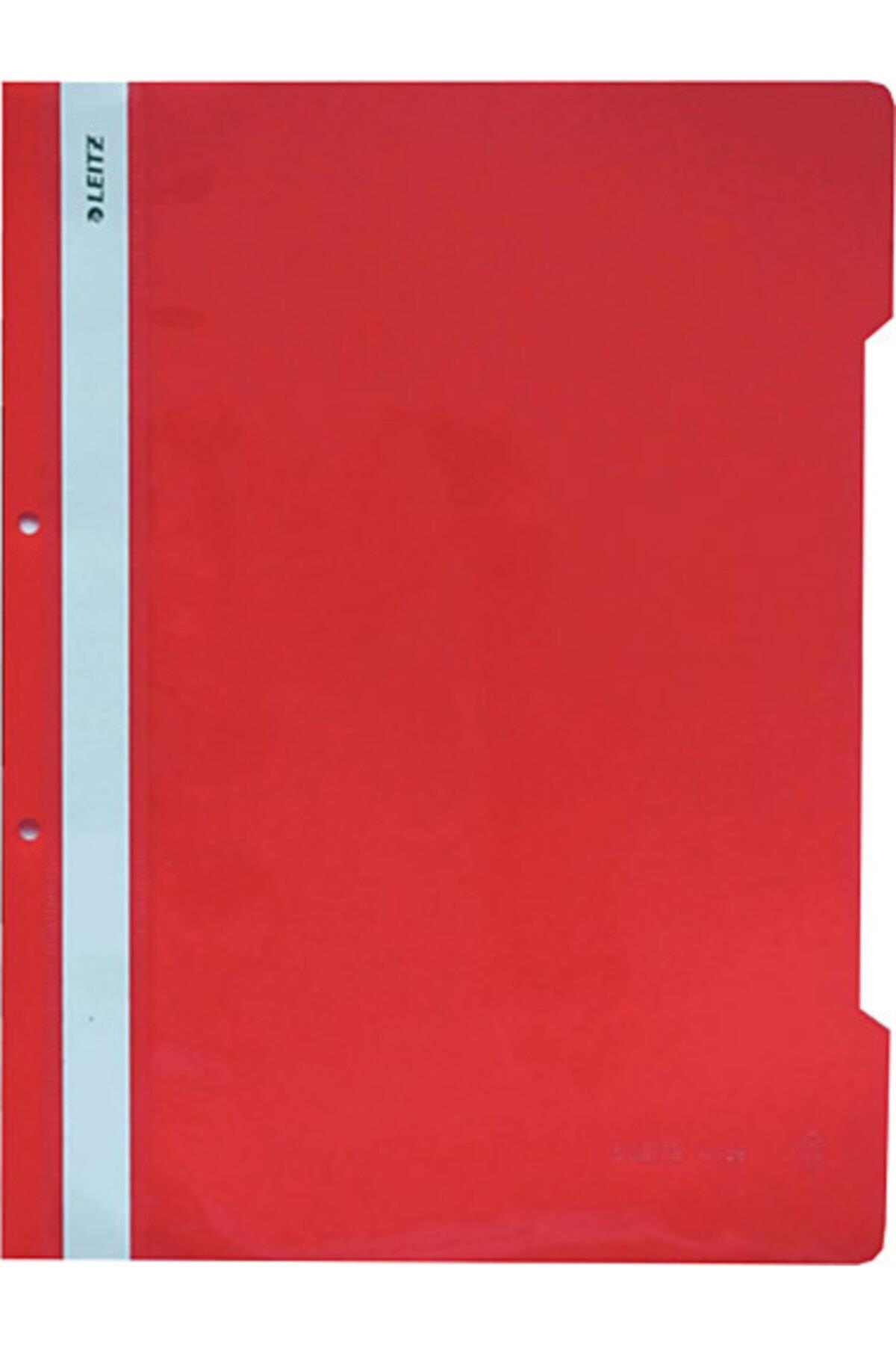 Leitz Telli Dosya Plastik Kırmızı L-4189 (50 Li Paket)