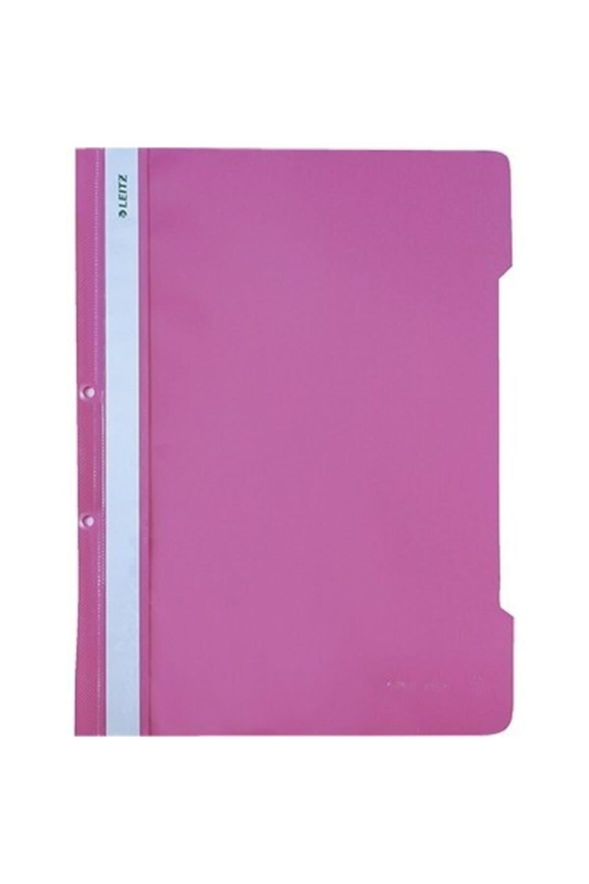 Leitz Telli Dosya Plastik Pembe L-4189 (50 Li Paket)