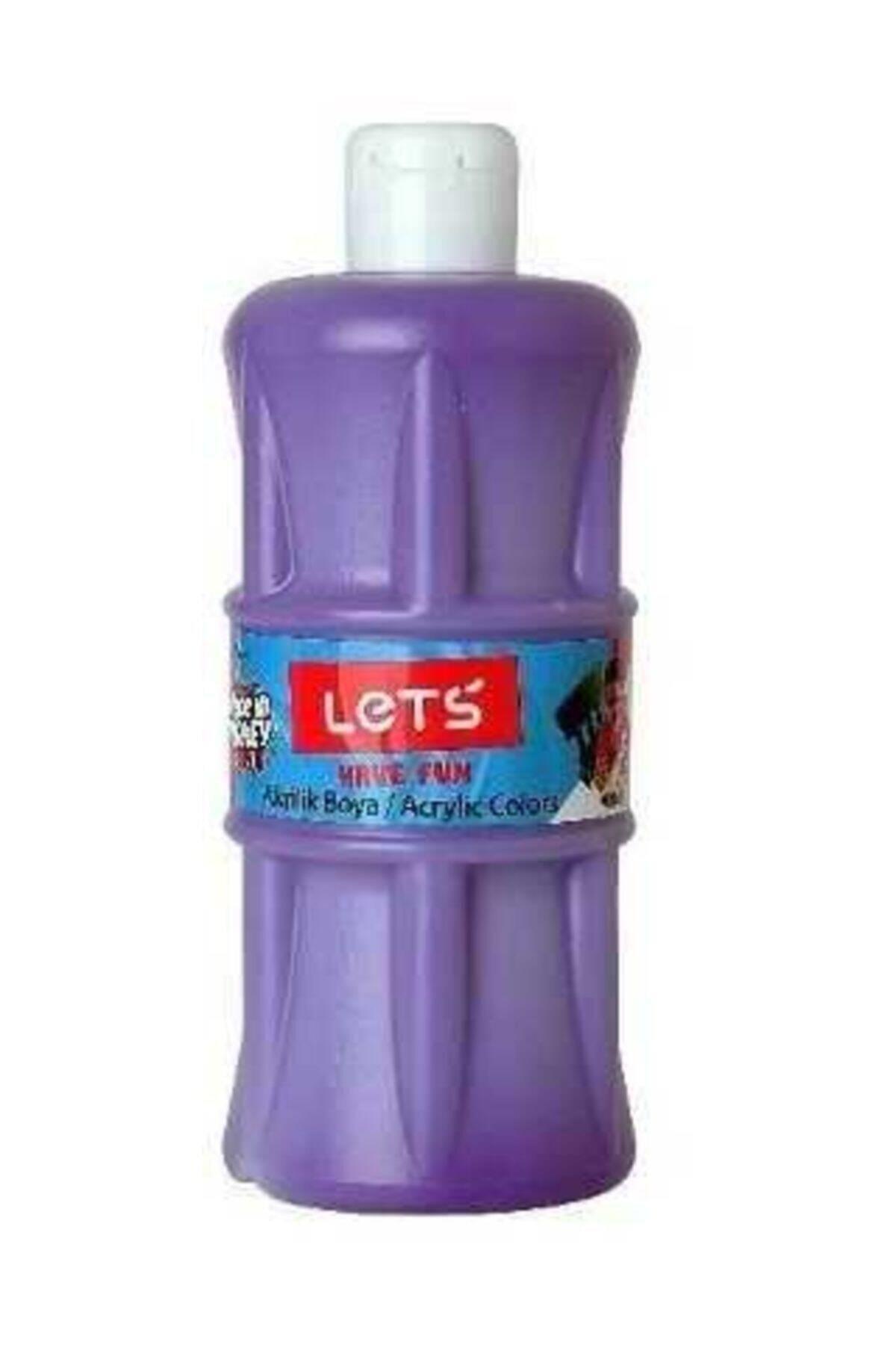 Lets Akrilik Boya 500 ML Mor Akrilik Boya