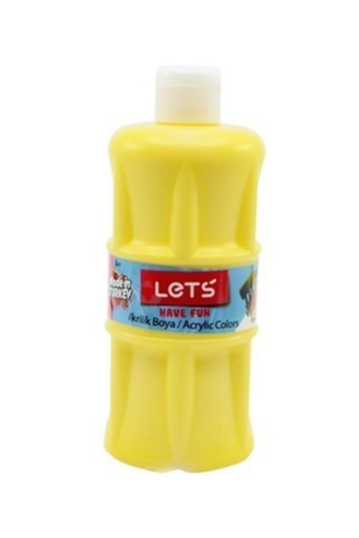 Lets Akrilik Boya 500 ML Sarı Akrilik Boya