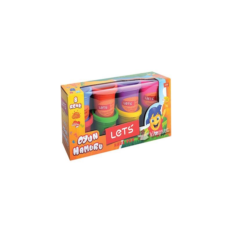 Lets Oyun Hamuru 8 Renk 600 GR L8358