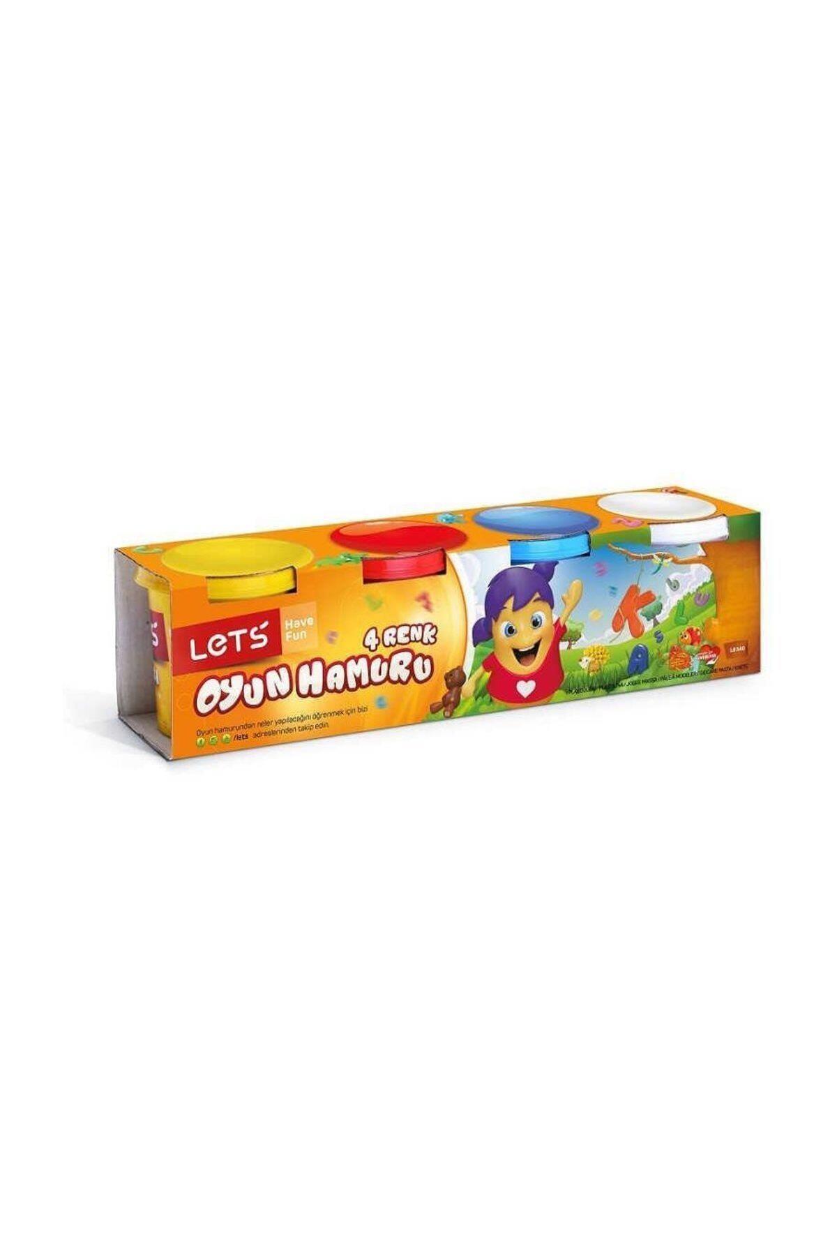 Lets Oyun Hamuru Antibakteriyel 4 Renk 600 GR L-8340