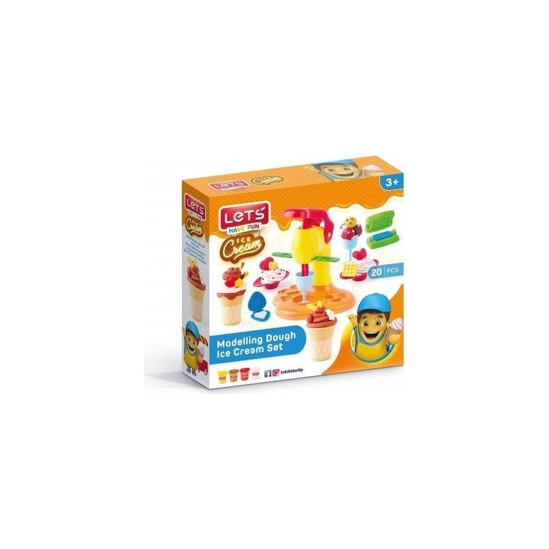 Lets Oyun Hamuru Dondurma Seti 75 GR 20 Parça L-8493