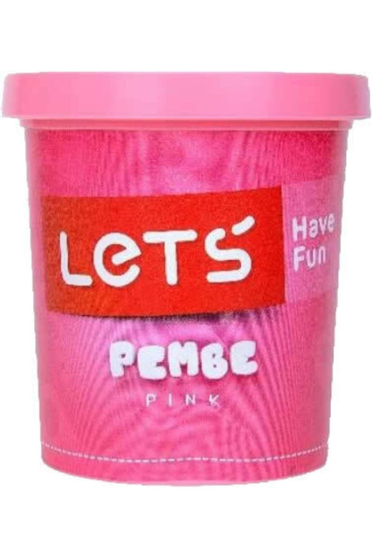 Lets Oyun Hamuru Tek Renk 150 Gram Fosforlu Pembe Oyun Hamuru
