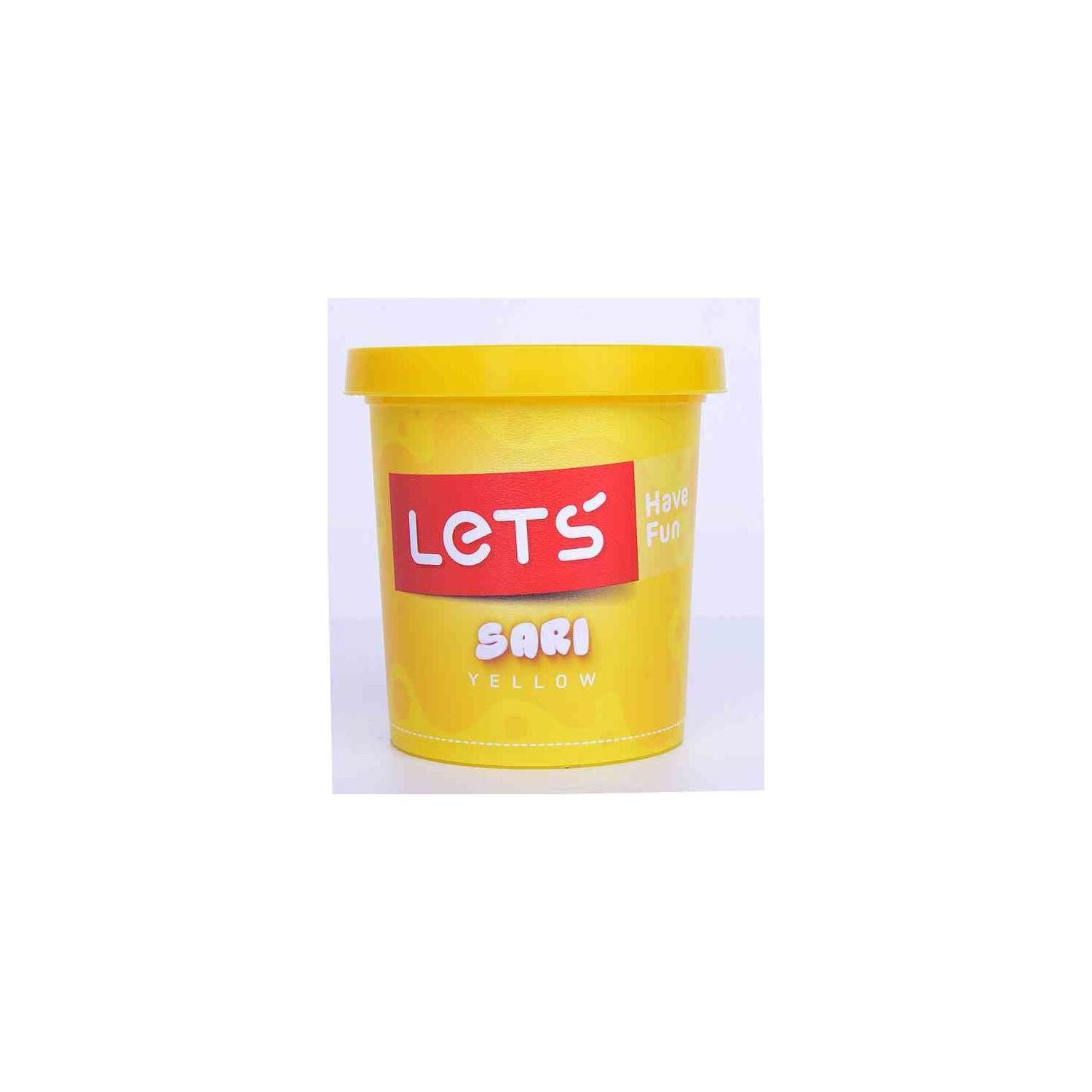 Lets Oyun Hamuru Tek Renk 150 Gram Fosforlu Sarı Oyun Hamuru