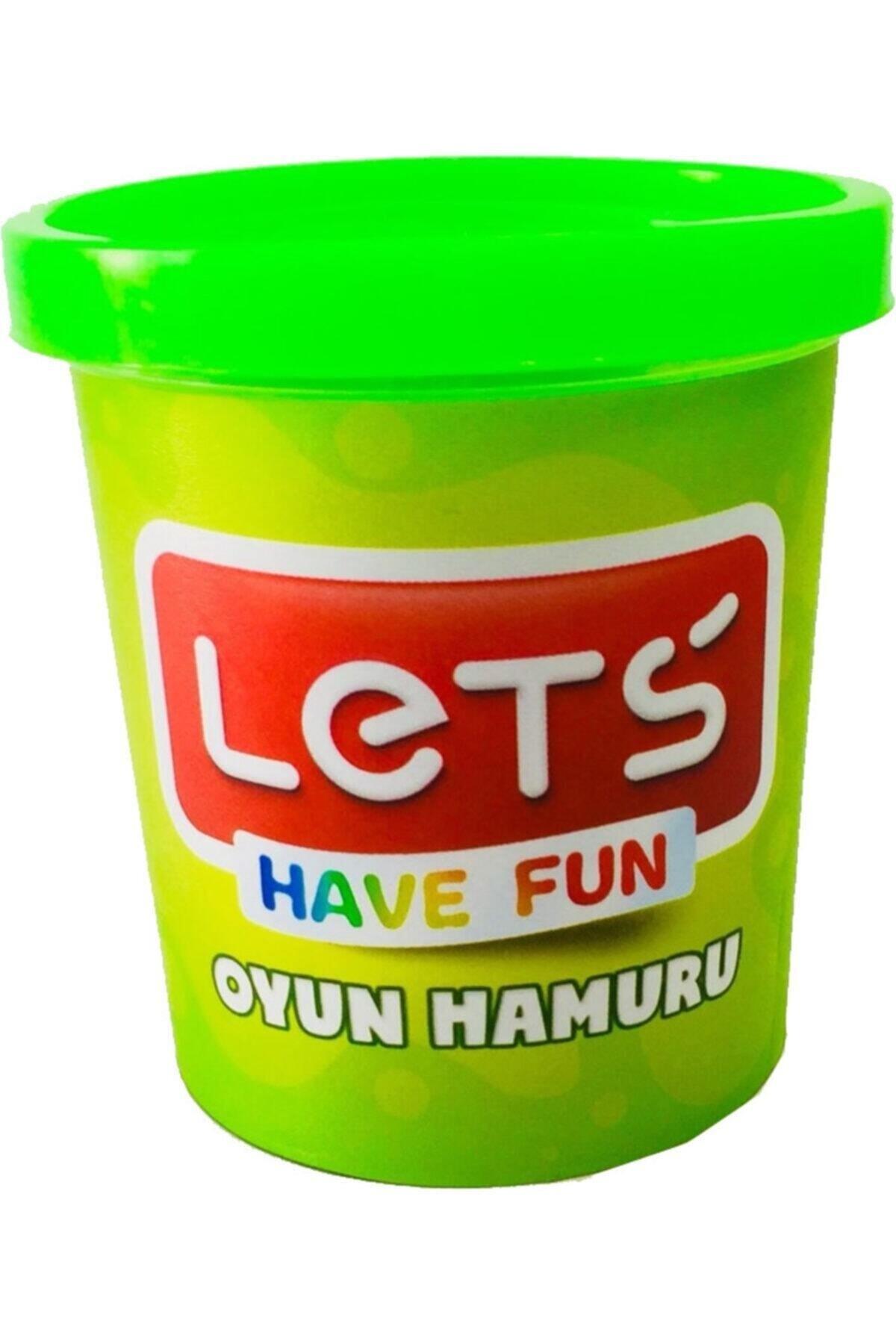 Lets Oyun Hamuru Tek Renk 150 Gram Fosforlu Yeşil Oyun Hamuru