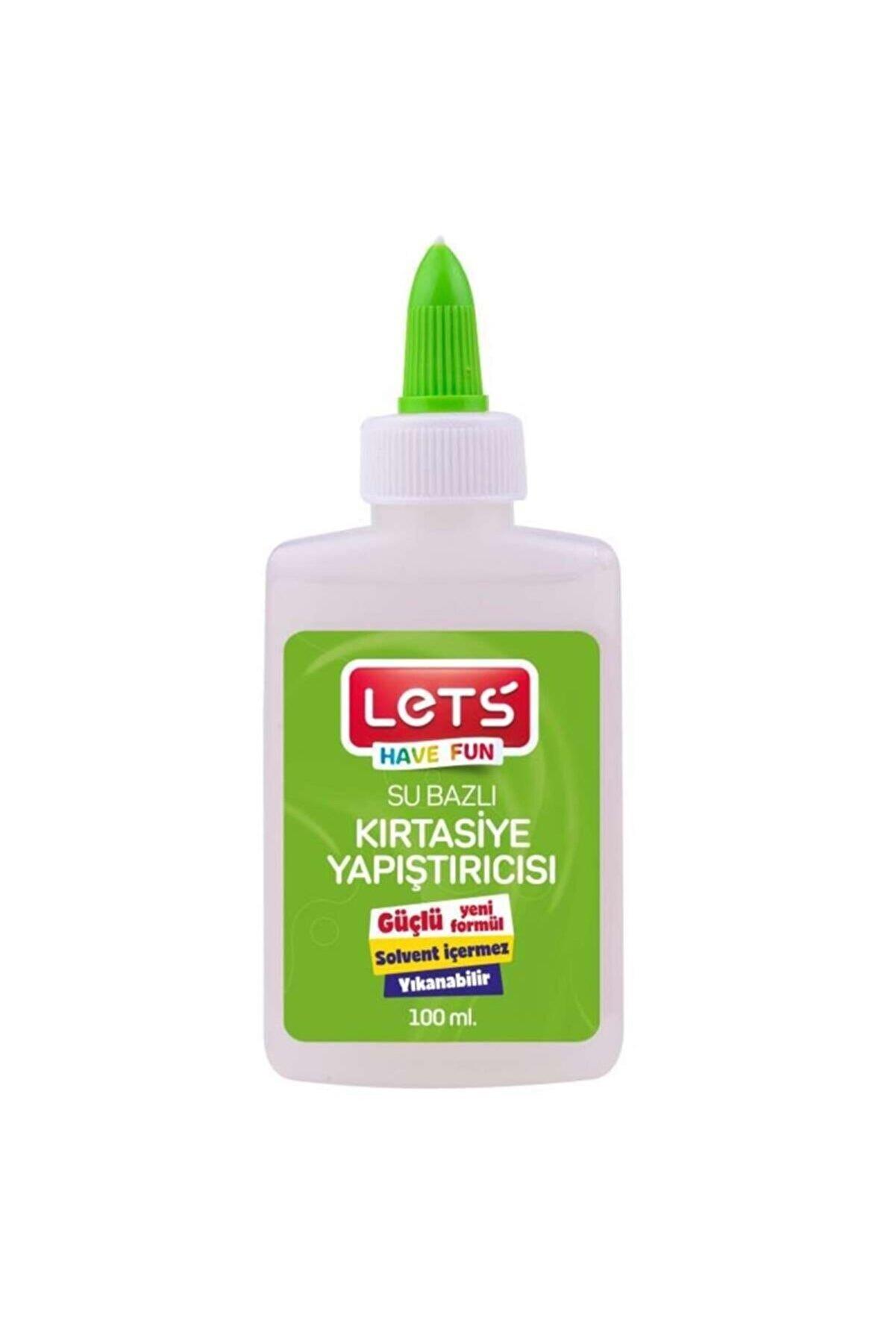 Lets Su Bazlı Yapıştırıcı 100 Ml Su Bazlı Sıvı Yapıştırıcı (12 Li Paket)