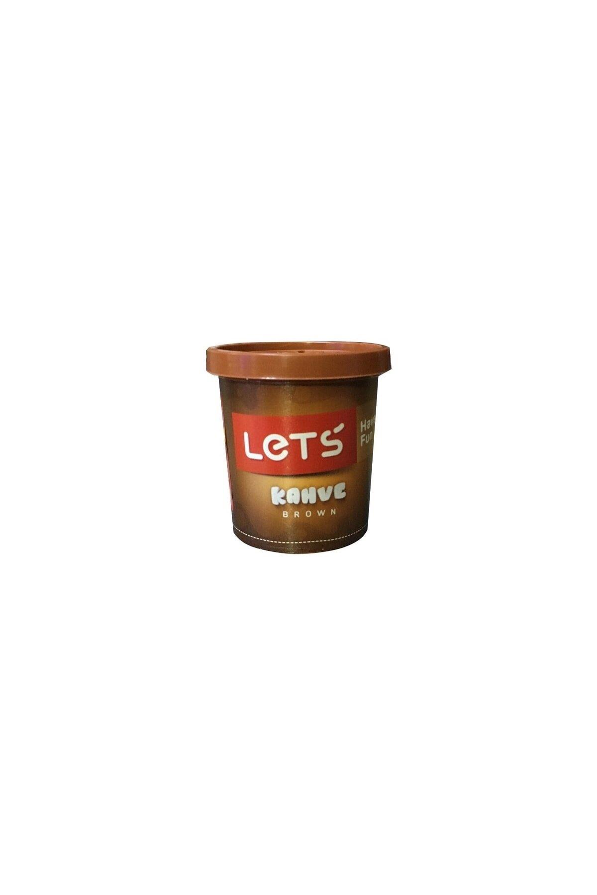 Lets Tek Renk Oyun Hamuru Kahverengi 115 Gram (Tekli)