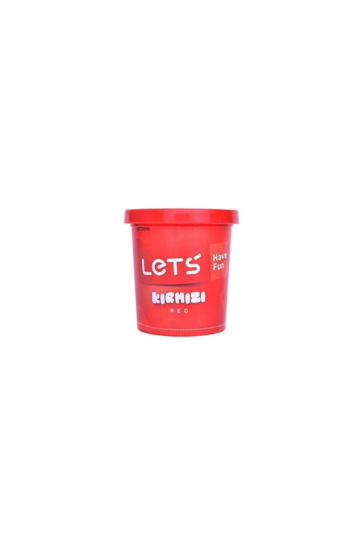 Lets Tek Renk Oyun Hamuru Kırmızı 115 Gram (Tekli)