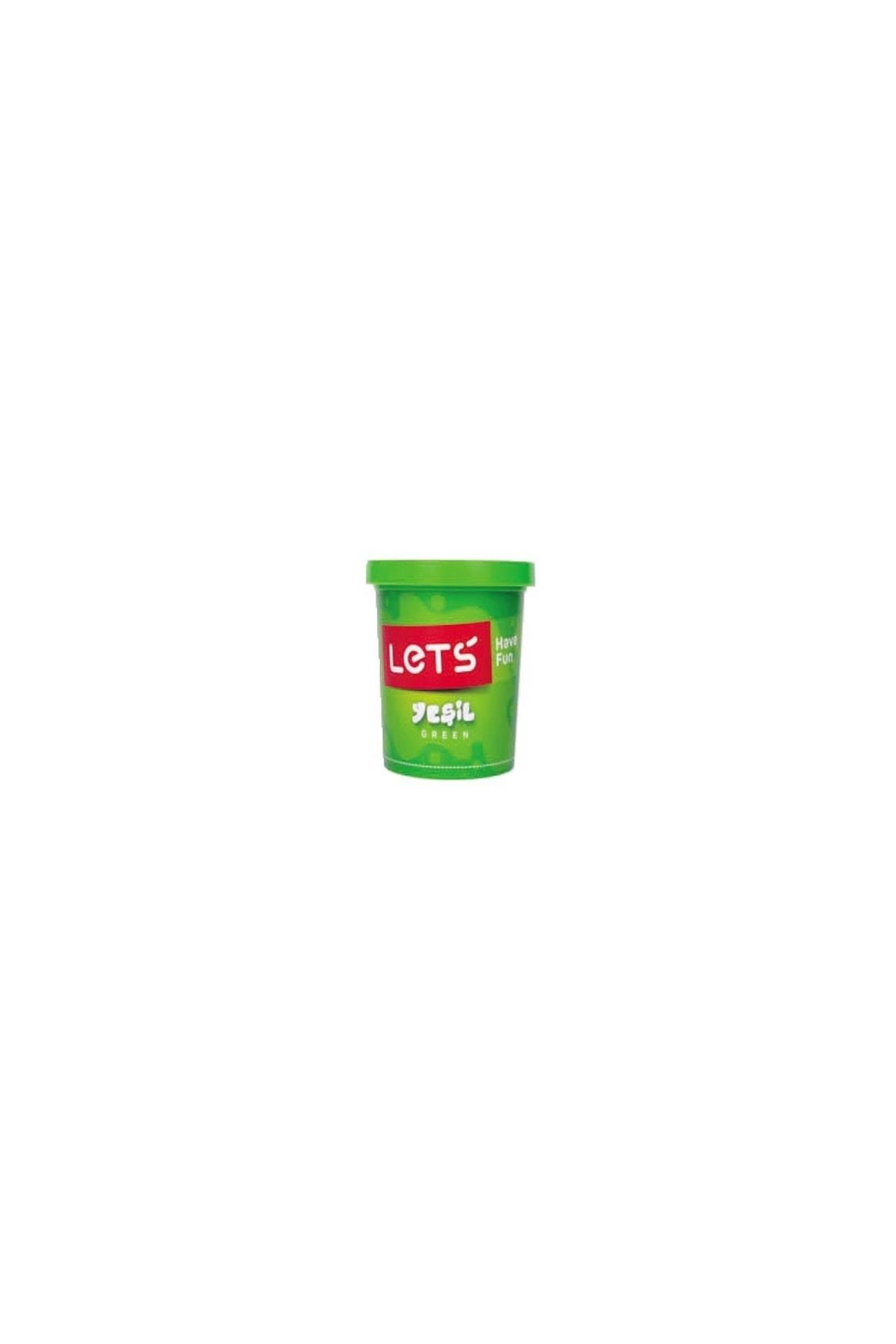 Lets Tek Renk Oyun Hamuru Yeşil 115 Gram (Tekli)