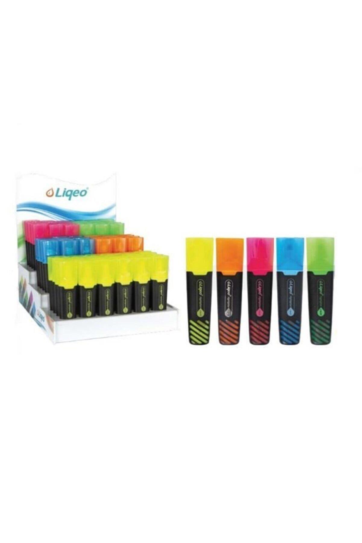 Liqeo Athens Fosforlu İşaretleme Kalemi (1 Stand 144 Adet)