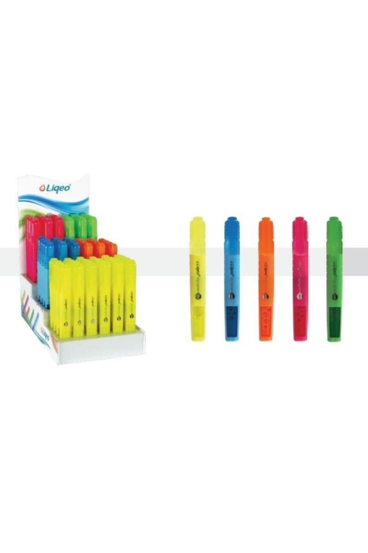 Liqeo Athens Fosforlu İşaretleme Kalemi Midi (1 Stand 144 Adet)