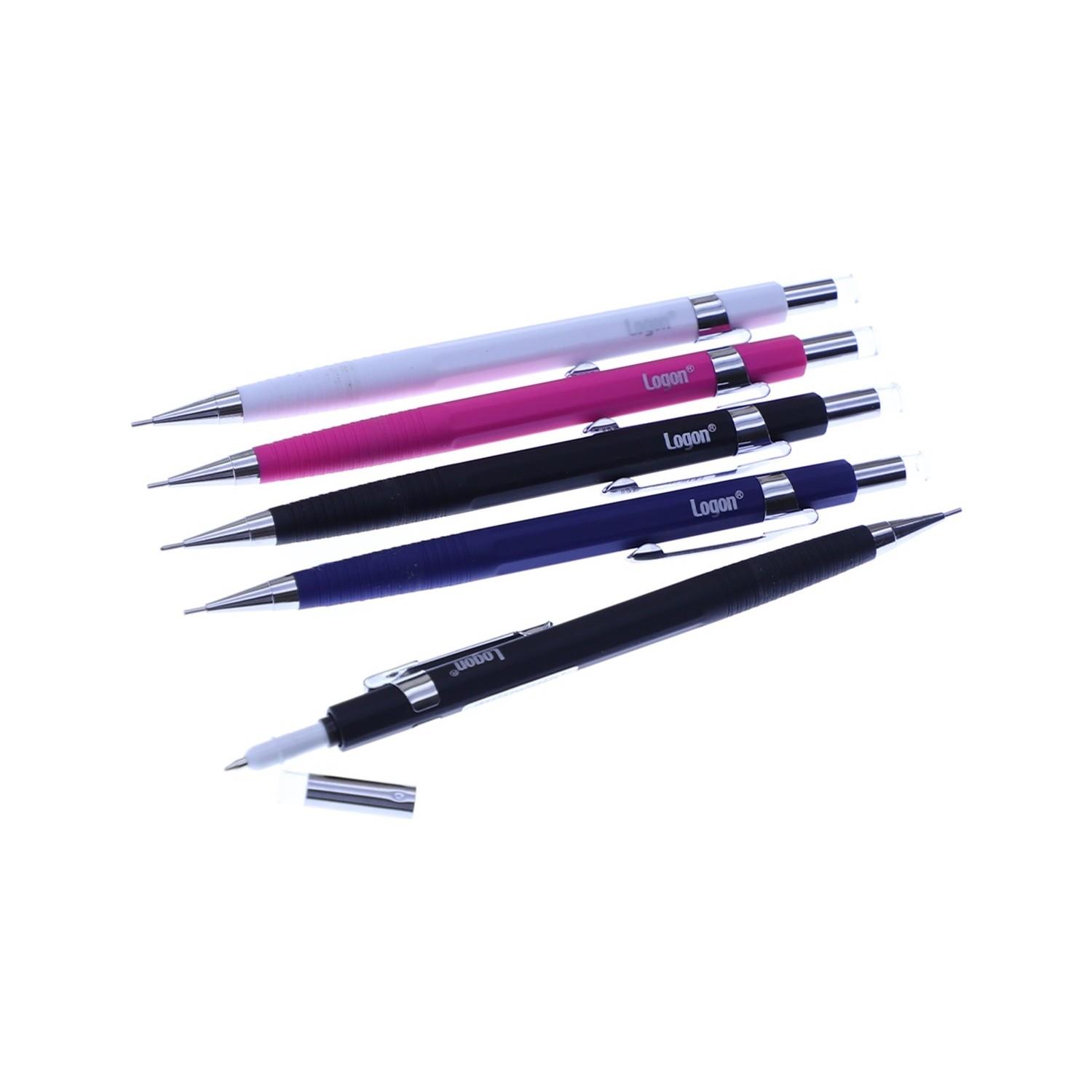 Logon Versatil Kalem 0.7 MM Uçlu Kalem Arkası Tükenmez Kalemli (36 Lı Paket)