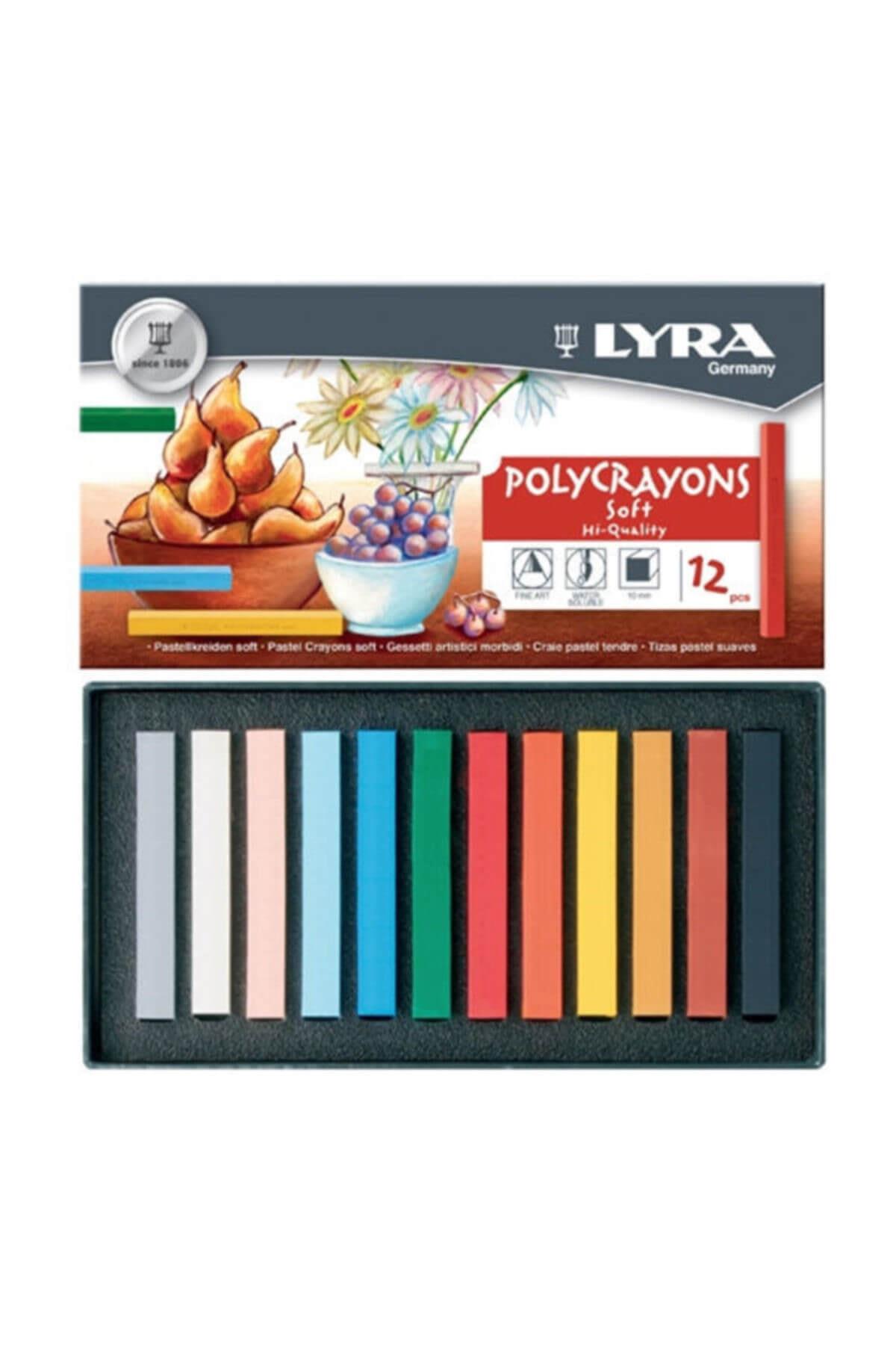 Lyra Toz Pastel Boya Polycrayons 12 Lİ 5651120
