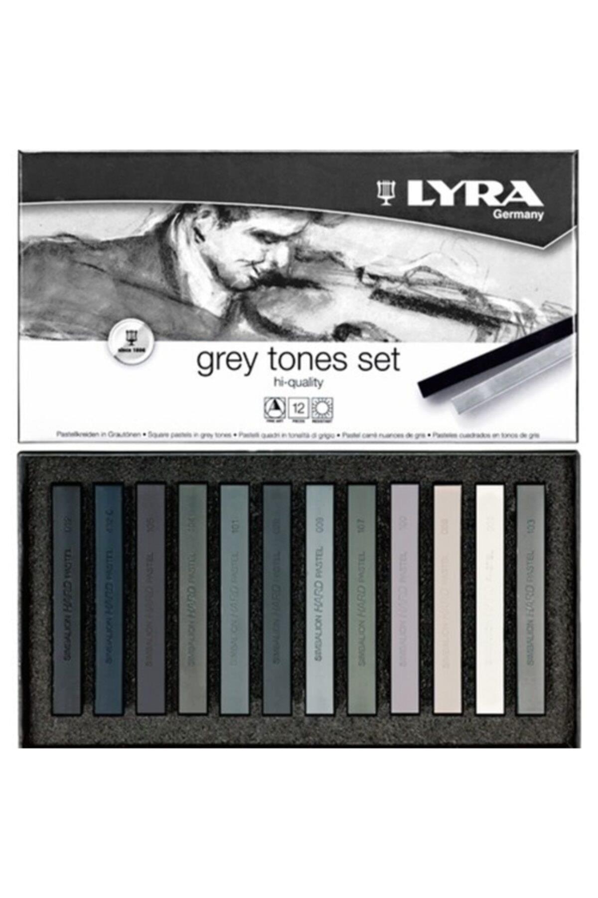 Lyra Toz Pastel Polycrayons 12 Lİ Gri Tonlar L5641122