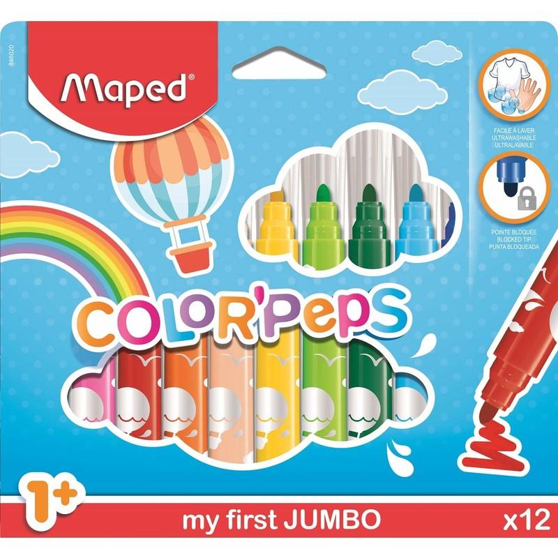 Maped Keçeli Boya Kalemi Maxi 12 Renk 846020