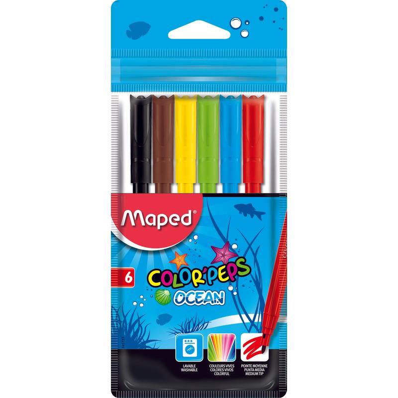 Maped Keçeli Boya Kalemi Ocean 6 Renk 845723